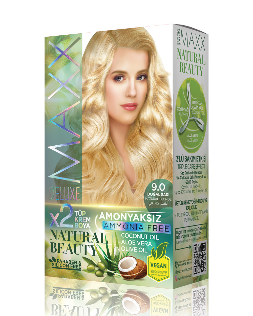 MAXX DELUXE AMMONIA FREE 9.0 NEW Natural Blonde (new formula)