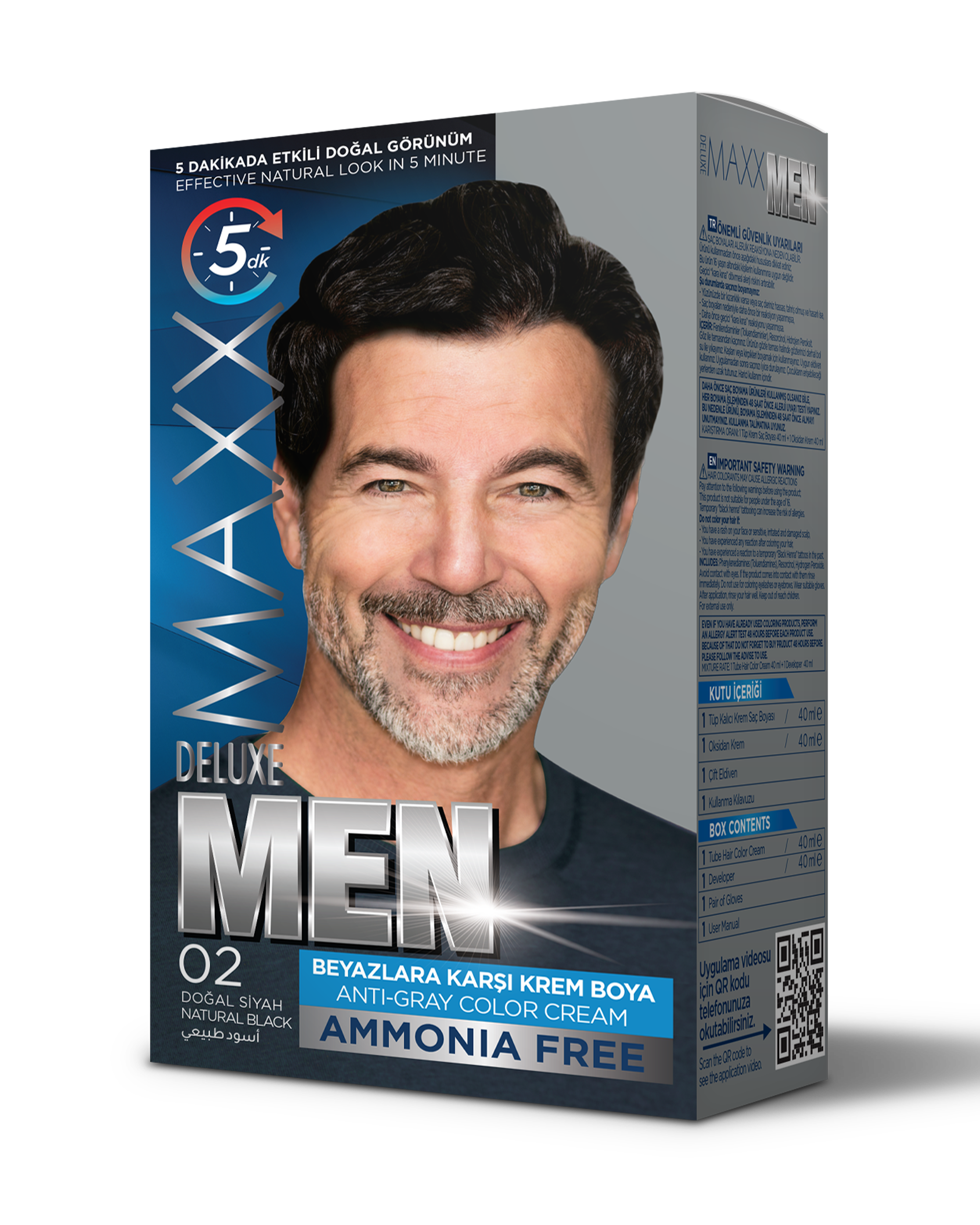 MAXX DELUXE AMMONIA FREE MEN 02 BLACK