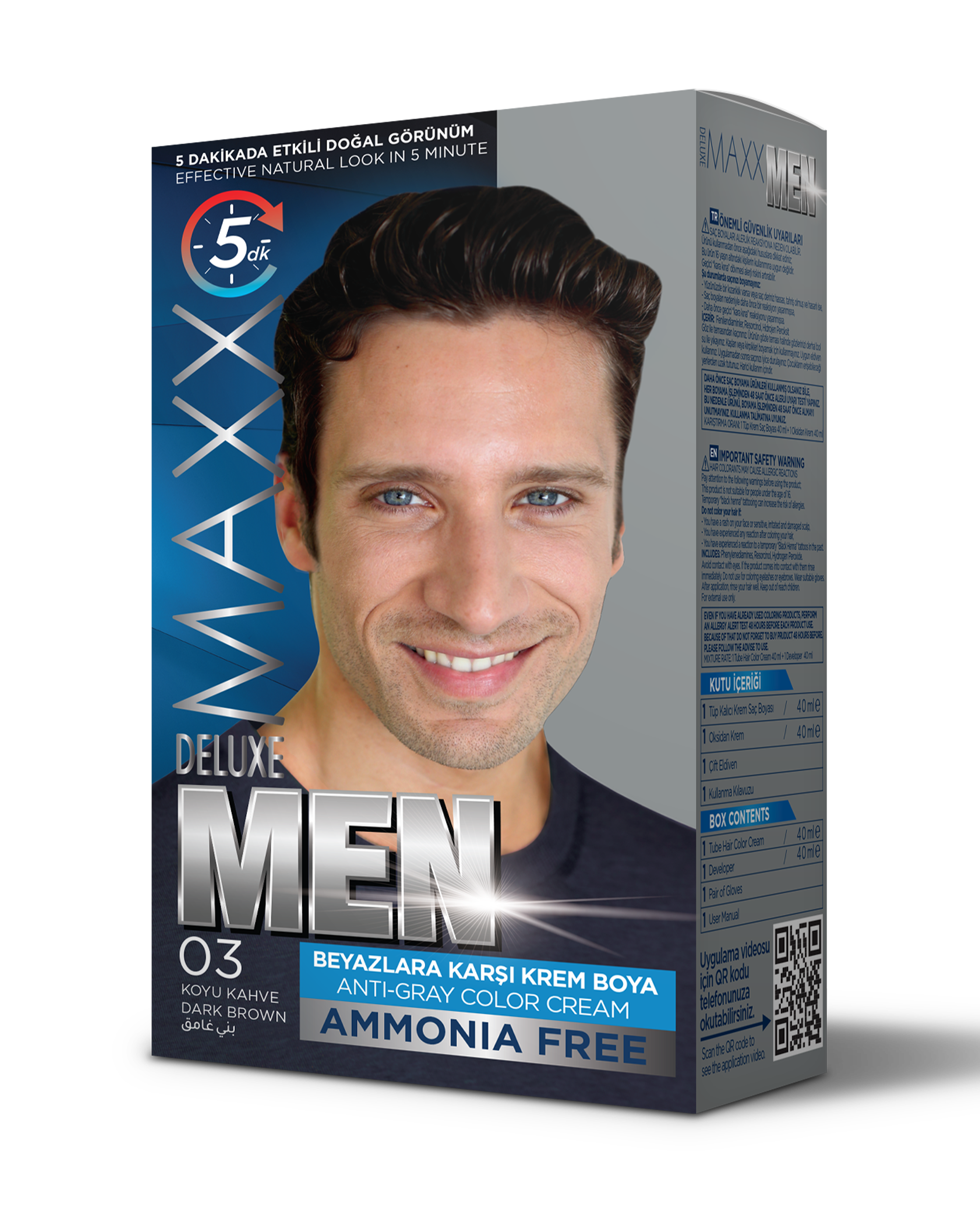 MAXX DELUXE AMMONIA FREE MEN 03 DARK BROWN