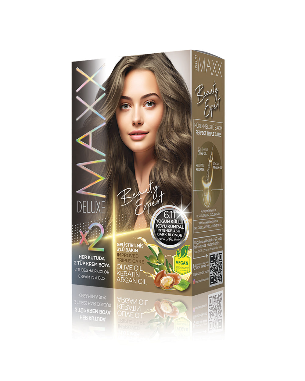 MAXX DELUXE 6.11 Intense Ash Dark Blonde