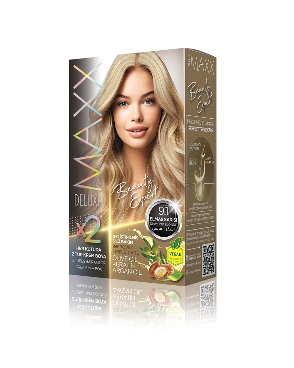 MAXX DELUXE 9.1 Diamond Blonde Extra light ash blonde (cool)