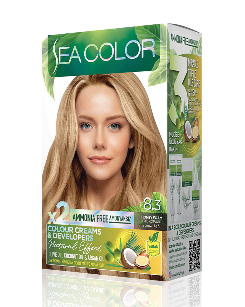 SEA COLOR AMMONIA FREE 8.3 HONEY FOAM