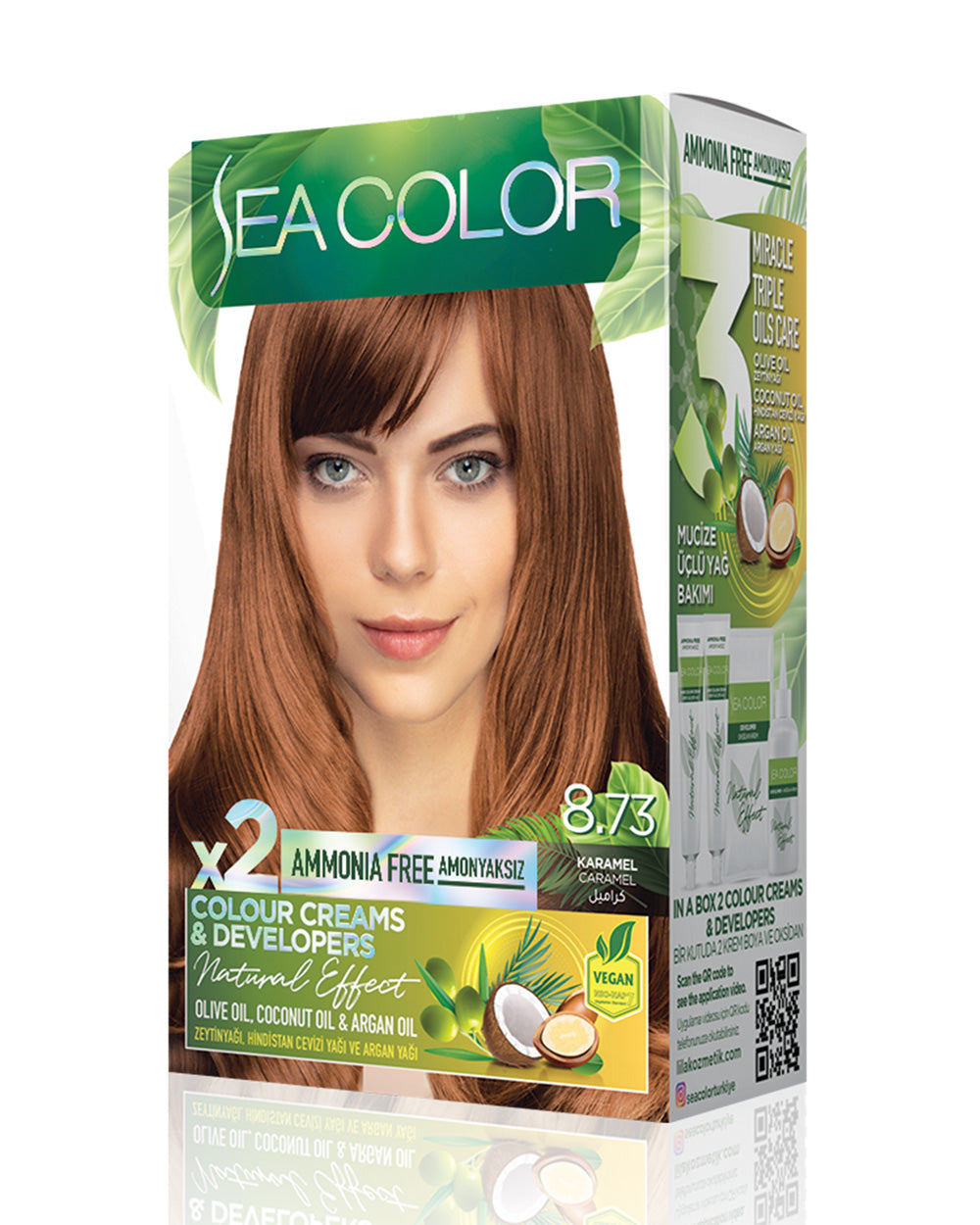 SEA COLOR AMMONIA FREE 8.73 CARAMEL